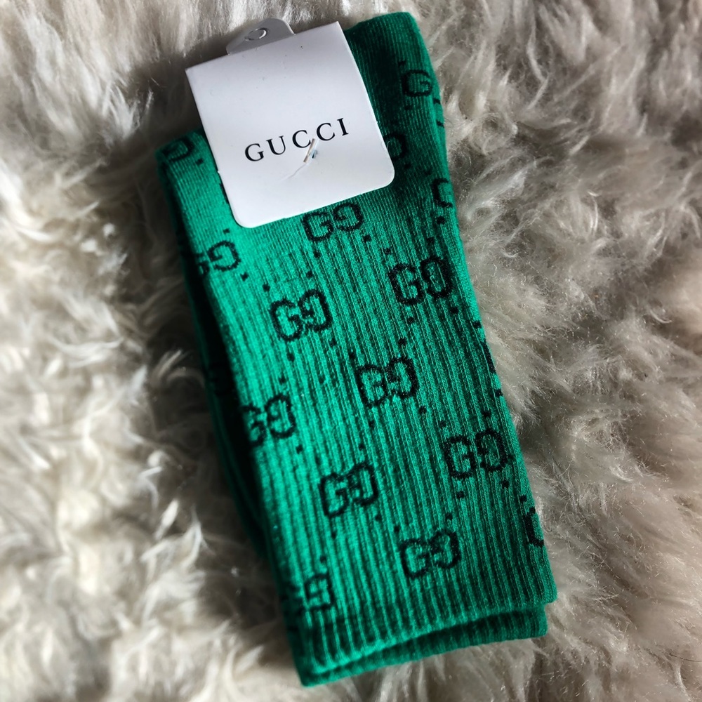Gucci Green Crew Socks